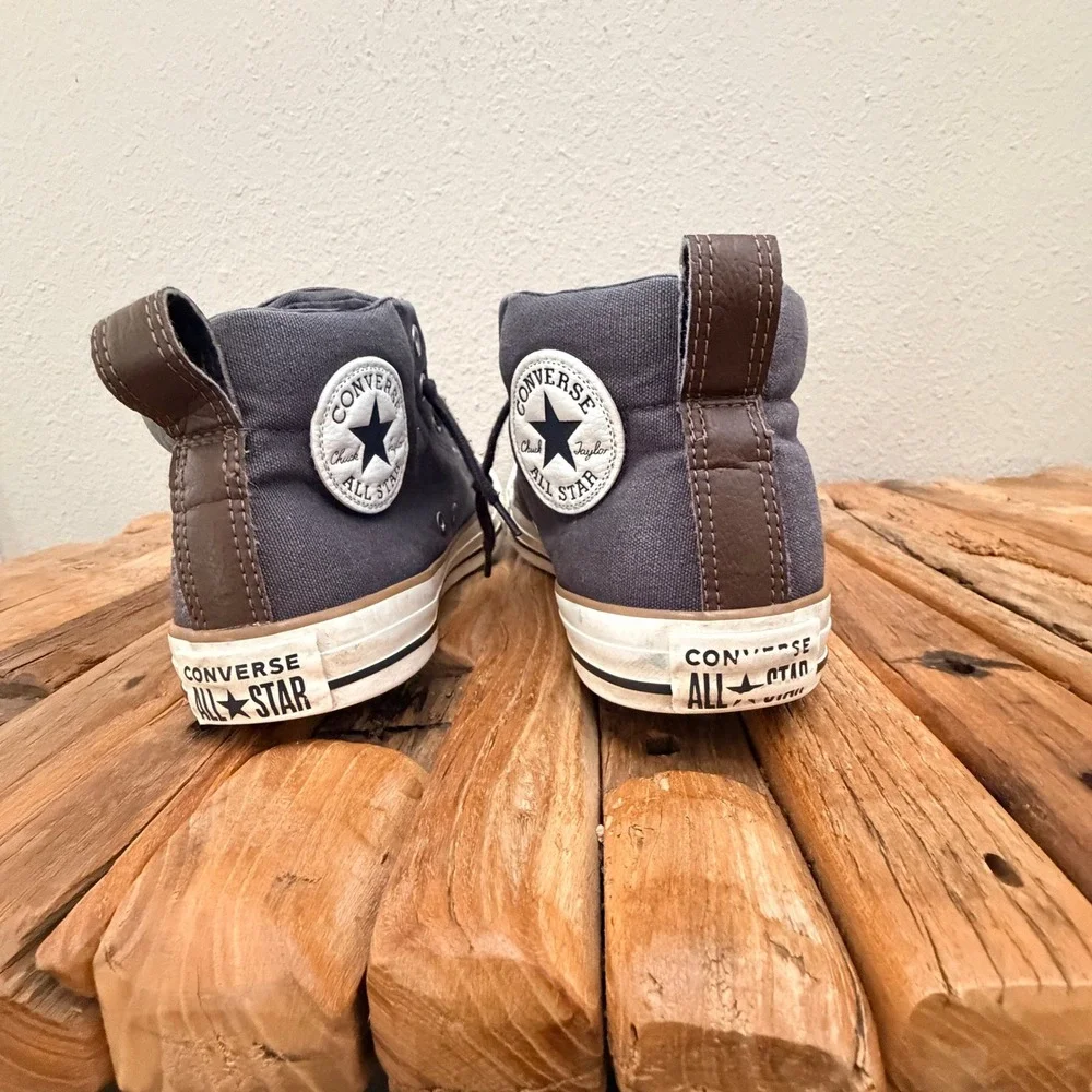 Converse Chuck Taylor All Star Street Mid Charcoal Gray Mens 7 148389C - Picture 6 of 9